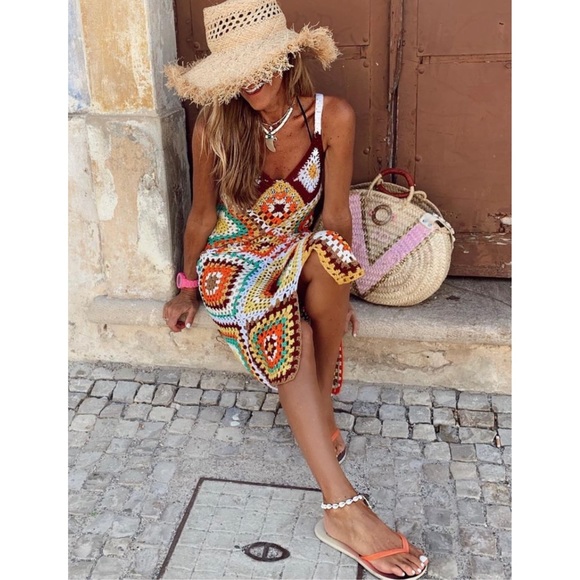 Backless Handmade Sling Hollow-out Crochet - Picture 6 of 16